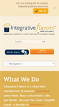 Mobile Screenshot of integrativeflavors.com